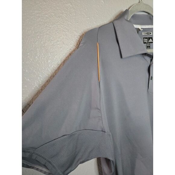 Adidas Men's Gray Climacool TPC Scottsdale Short Sleeve Polo Size large - Picture 9 of 9